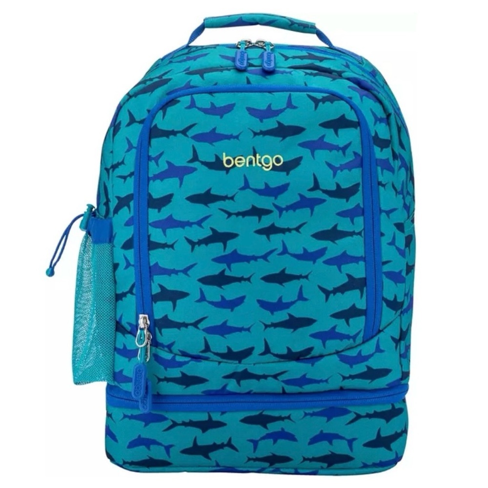 Bentgo Kids Shark 2-in-1 Backpack With Insulated Lunch Compartment